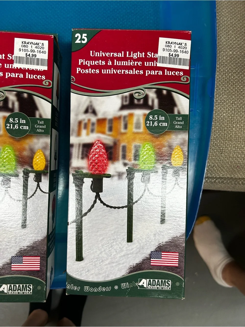 Adams Universal Light Stakes - Green (Set of 25)  15 Boxes